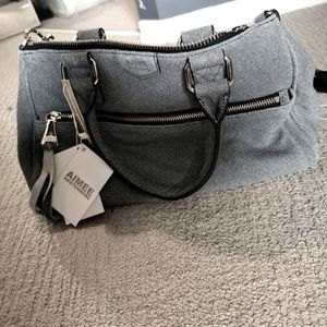 Brand new Aimee Kestenberg denim leather purse